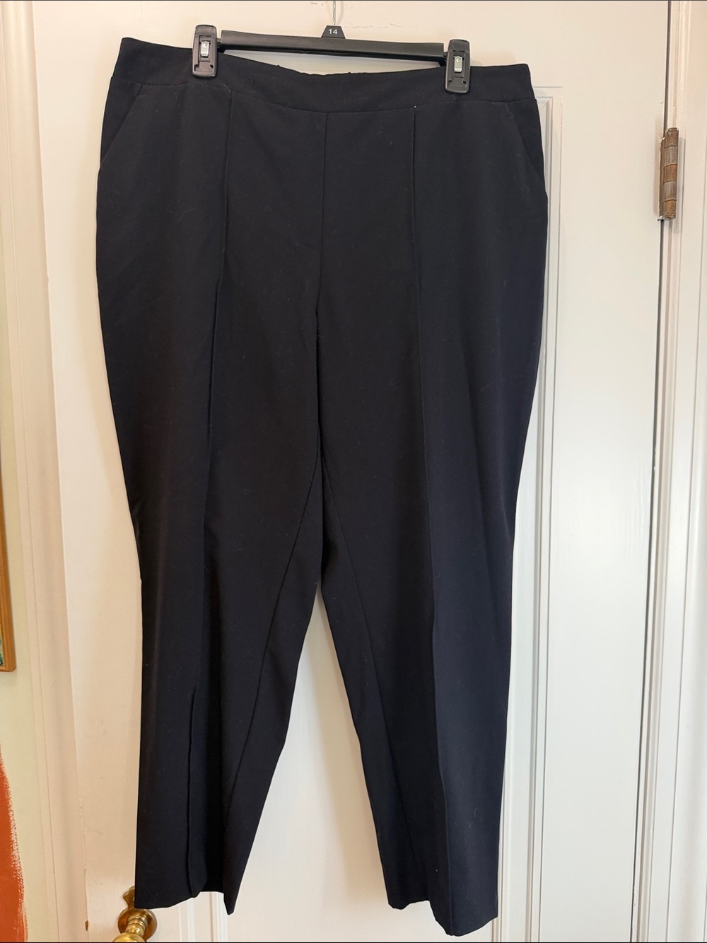 Nine West Black Cropped Straight-Leg Pants